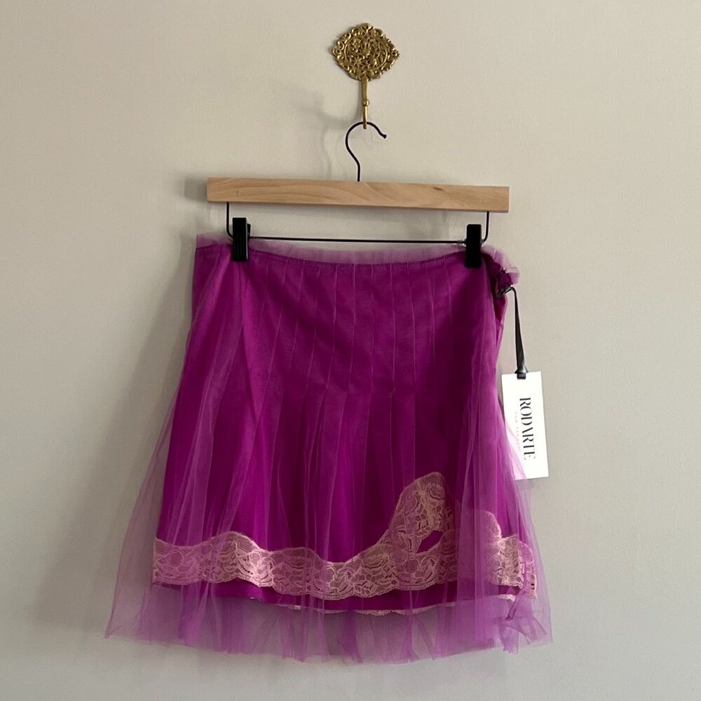 Pink Tulle Skirt Women Rodarte Target Lace Ballet core Party Princess Skirt